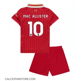 Maglia Calcio Liverpool Alexis Mac Allister #10 Prima Divisa Bambino 2024-25 Manica Corta (+ pantaloncini)